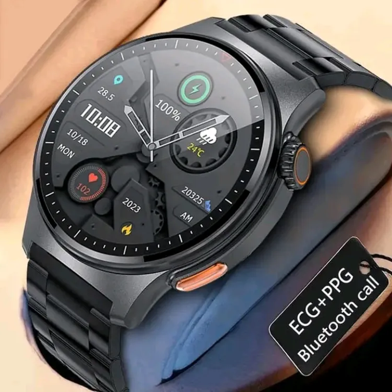 LIGE Bluetooth call, Amoled display, health monitoring, answer call, call dail call recive, blood pressure function smartwatch